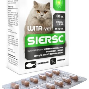 Wita-Vet Kot Sierść 60tabl.