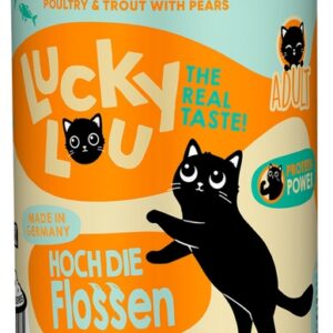 Lucky Lou Lifestage Adult Drób i pstrąg puszka 400g