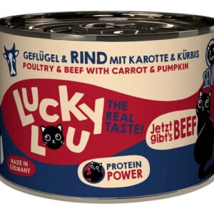 Lucky Lou Lifestage Senior Drób i wołowina puszka 200g