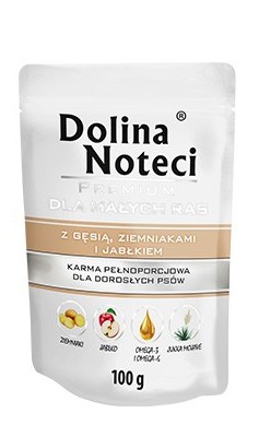 Dolina Noteci Premium Pies Gęś, ziemniaki i jabłko saszetka 100g