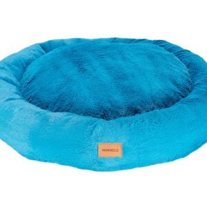 MIMIKO Pets Legowisko Shaggy okrągłe XL 75cm turkusowe