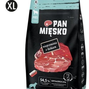 Pan Mięsko Karma sucha dla psa - wieprzowina i dzik chrupki XL 3kg