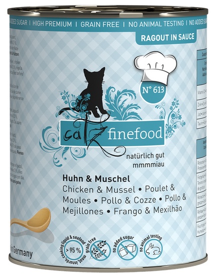 Catz Finefood Ragout in Sauce Kurczak i Omułek (N.613) puszka 380g - Image 4