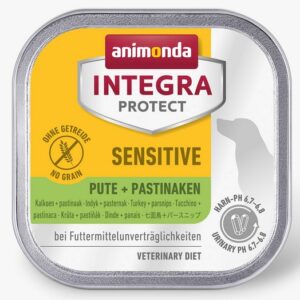 Animonda Integra Protect Sensitive dla psa indyk + pasternak tacka 150g