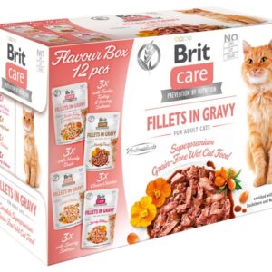 Brit Care Cat Fillets In Gravy Flavour Box saszetki 12x85g