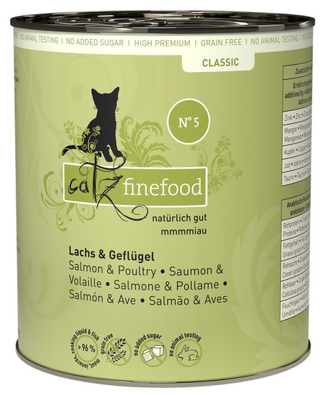 Catz Finefood Classic Łosoś i drób (N.05) puszka 800g - Image 4