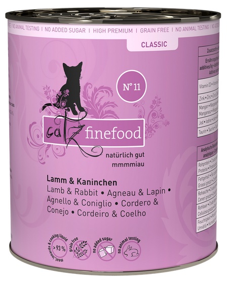 Catz Finefood Classic Jagnięcina i Królik (N.11) puszka 800g - Image 3