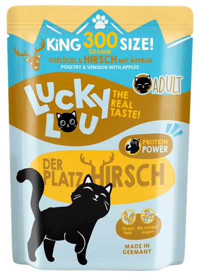 Lucky Lou Lifestage Adult Drób i jeleń saszetka 300g - Image 2