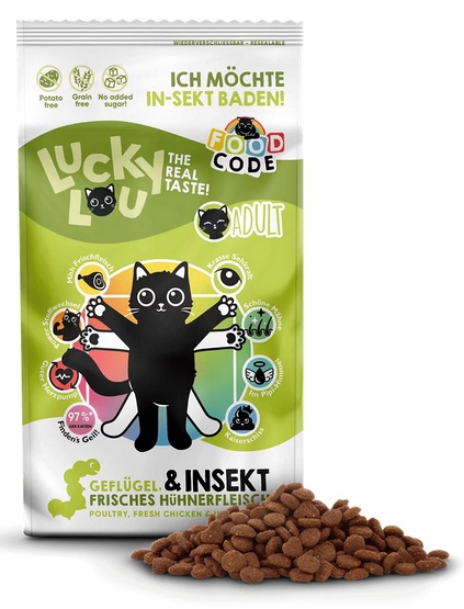 Lucky Lou Food Code Lifestage Adult Drób & Owady 750g - Image 2