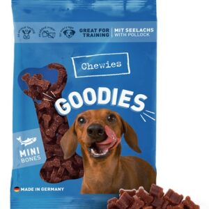 Chewies Goodies Trenerki Kosteczki Mini Łosoś 125g