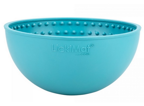 LickiMat Wobble Miska głęboka Jeżyk miękka turkusowa - Image 4
