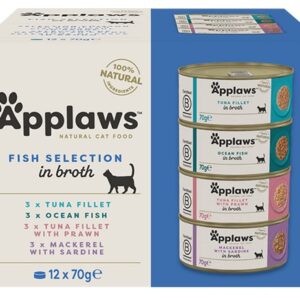 Applaws puszki dla kota Multipack Fish 12x70g