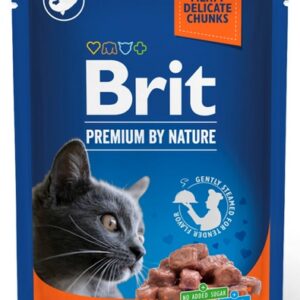 Brit Premium By Nature Cat Sterilised Salmon sos saszetka 100g