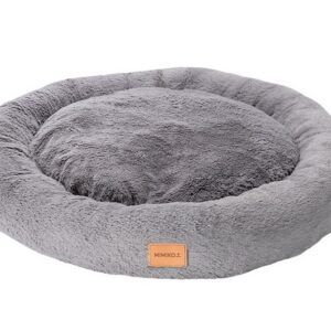 MIMIKO Pets Legowisko Shaggy okrągłe XXL 100cm szare