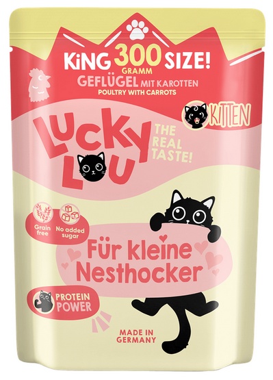 Lucky Lou Lifestage Kitten Drób saszetka 300g - Image 2
