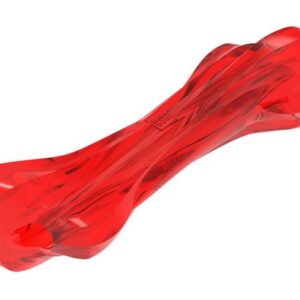 Collar WauDog Fun Durable kość z kauczuku 20x8cm czerwona