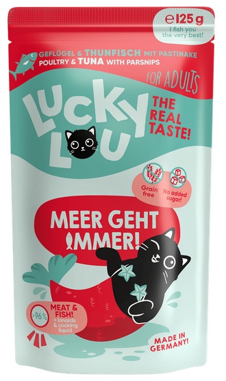 Lucky Lou Lifestage Adult Drób i tuńczyk saszetka 125g - Image 4