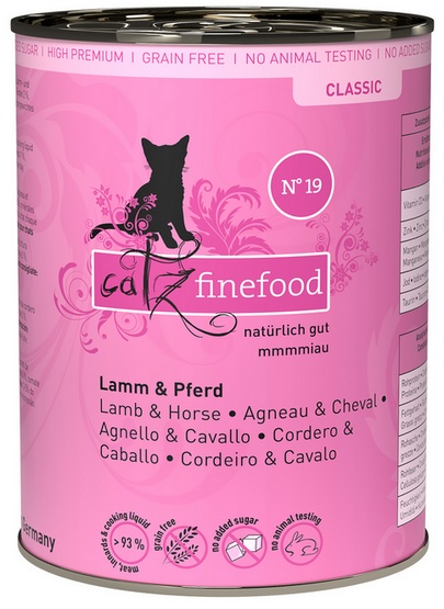 Catz Finefood Classic Jagnięcina i Konina (N.19) puszka 400g - Image 4