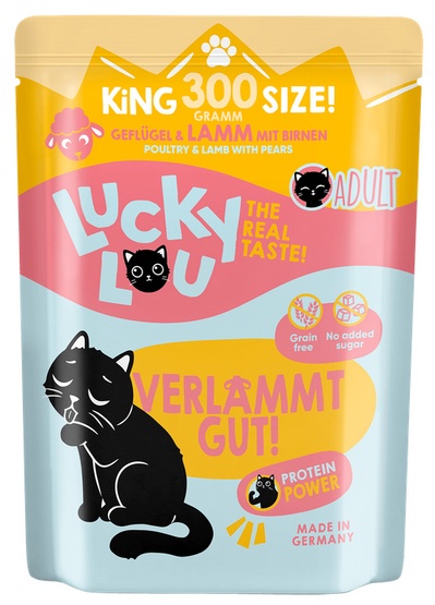Lucky Lou Lifestage Adult Drób i jagnięcina saszetka 300g - Image 2