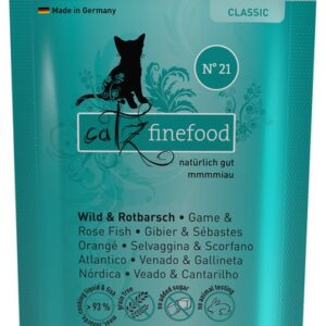 Catz Finefood Classic N.21 Dziczyzna i Karmazyn saszetka 85g