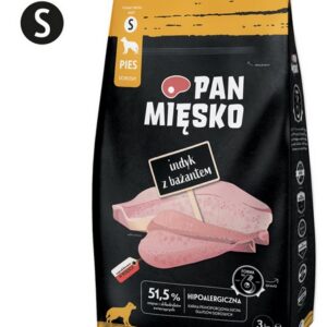 Pan Mięsko Karma sucha dla psa - indyk i bażant chrupki S 3kg