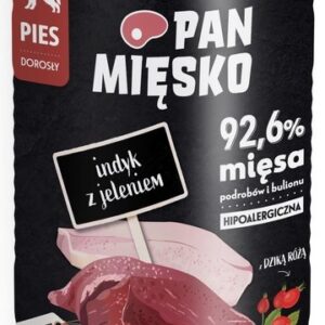 Pan Mięsko Karma mokra dla psa Indyk z jeleniem puszka 400g